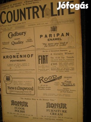 Antik angol hirdetési újság 1927-ből