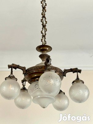 Antik art deco csillár