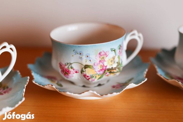 Antik ausztriai porcelán csészék - M.Z. 100 éves
