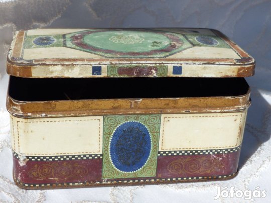 Antik bádogdoboz