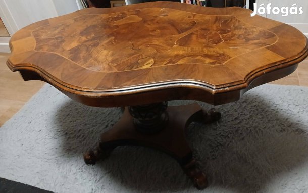 Antik barokk fa dohányzó asztal