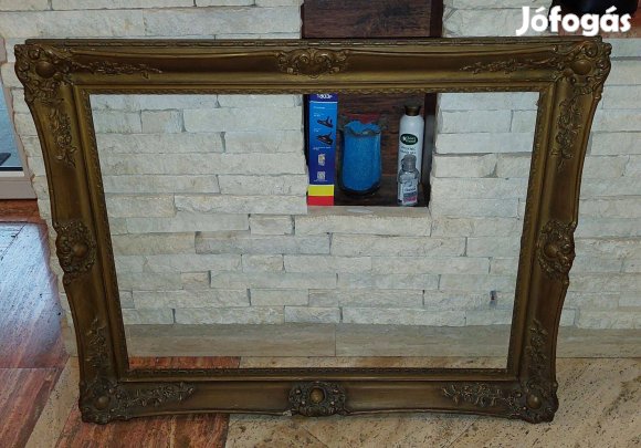 Antik blondel képkeret, belső méret 54x72 cm