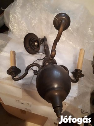 Antik bronz csillár mennyezeti lámpa