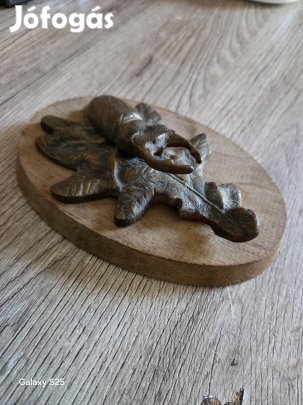 Antik bronz plasztika szarvasbogár 