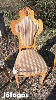 Antik copf / biedermeier cseresznye székek (3 db)