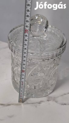 Antik csiszolt kristály bonbonier