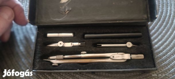 Antik diákkörző ritkaság dobozában . Hiánytalan . Utánvét 