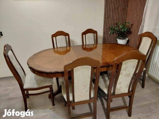 Antik étkező garnitúra és tálaló