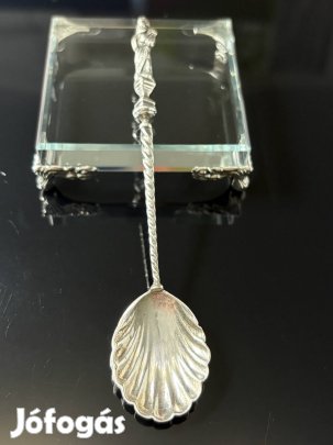 Antik ezüst kanál, keresztelőhöz is.