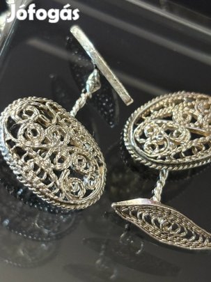 Antik ezüst mandzsetta