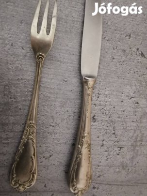 Antik ezüst villa, kés (CFH) 