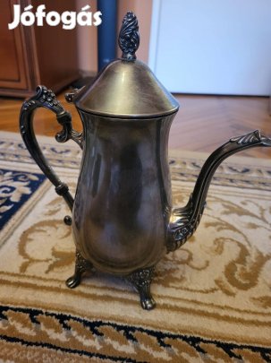 Antik ezüstözött teáskanna