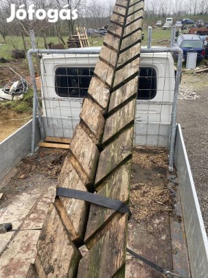 Antik fa gerenda templomi lépcső 