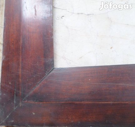 Antik fa képkeret 95x80 cm