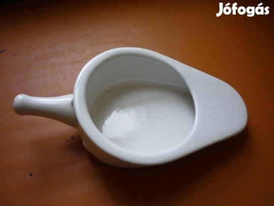 Antik fajansz 1968 sorszámozott wc csésze kacsa