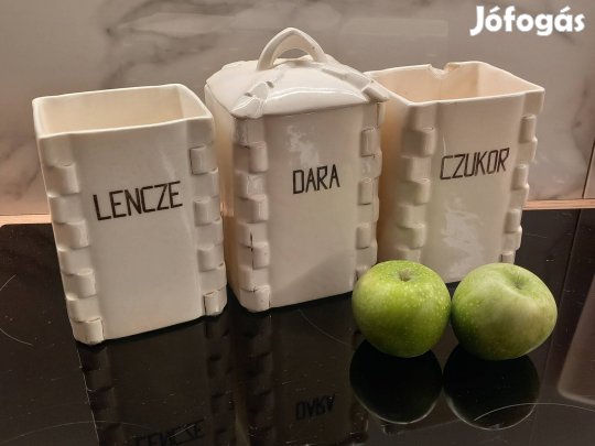 Antik fajansz fűszertartó tartó