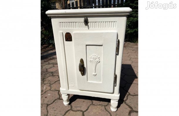 Antik felújított KAF jégszekrény régi hűtőszekrény 1920-as évek