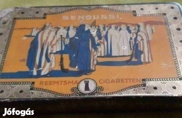 Antik fém cigarettás doboz