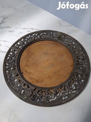 Antik fém keretes virág tartó