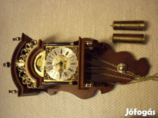 Antik flamand Sallander falióra fali óra ingaóra