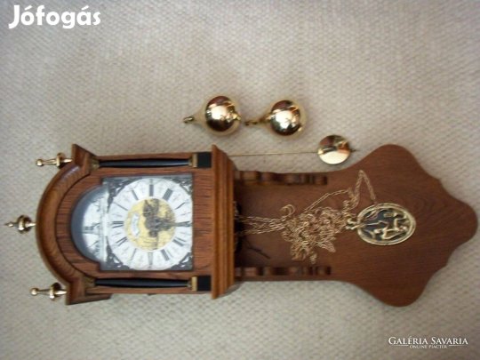 Antik flamand Warmink falióra fali óra ingaóra