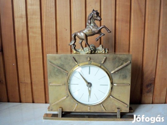 Antik francia réz kandalló óra kandallóóra asztali óra