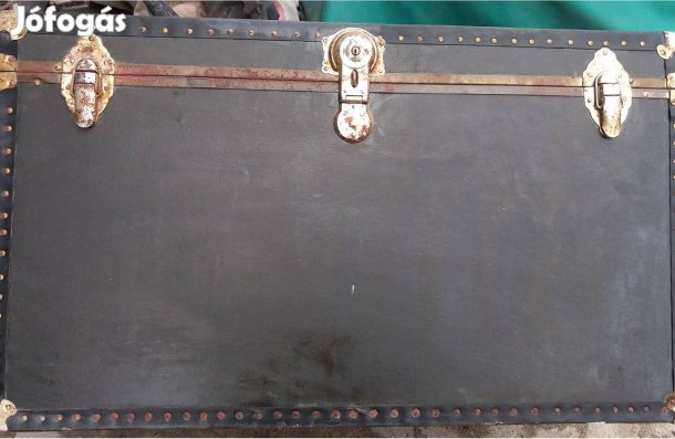 Antik hajó láda utazó láda fém zárak debreceni szállítás