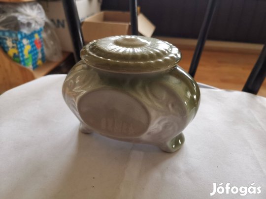 Antik hatású Kerámia tároló - cukortartó fűszertartó vagy más célra
