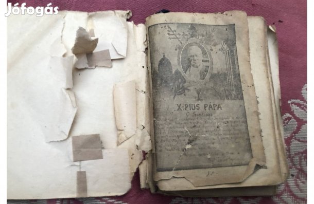 Antik imakönyv , sérült állapotban 2500 Ft