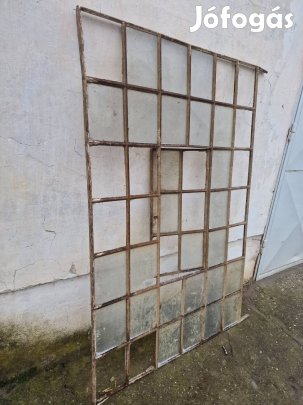 Antik ipari gyár ablak régi kovácsolt vas ablak kovácsoltvas ablak 