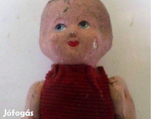 Antik játék baba 75 éves