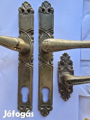 Antik jellegű,sárgaréz kilincs