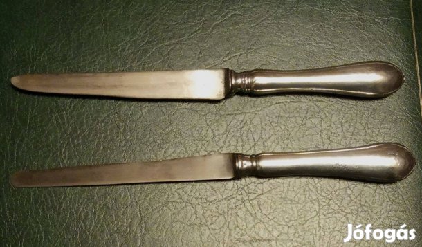 Antik jelzett evőeszköz kés 2 féle nem rozsdásodó acél pengével
