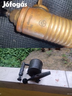 Antik jelzett gázlámpa, kettő együtt. Utánvét