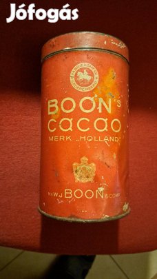 Antik kakaós pléh doboz