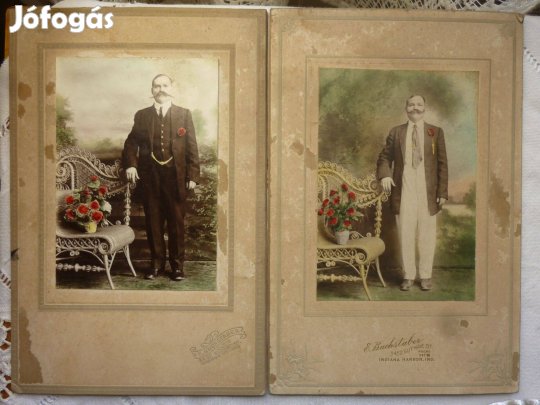 Antik kemény hátú fénykép eladó