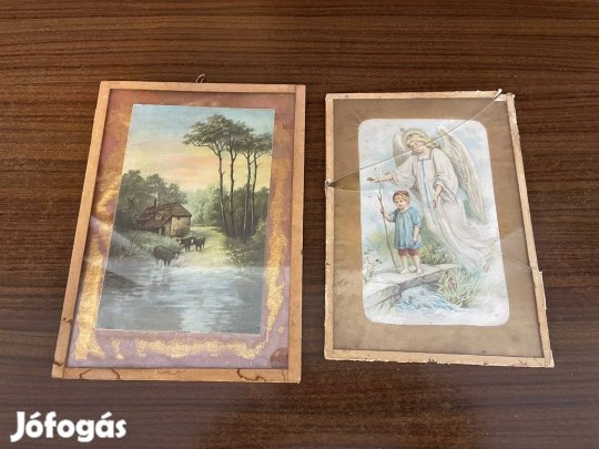 Antik kép restaurátoroknak 2 db falikép