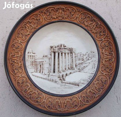 Antik kerámia fali tál Róma