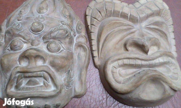 Antik kerámia maszk Afrikai