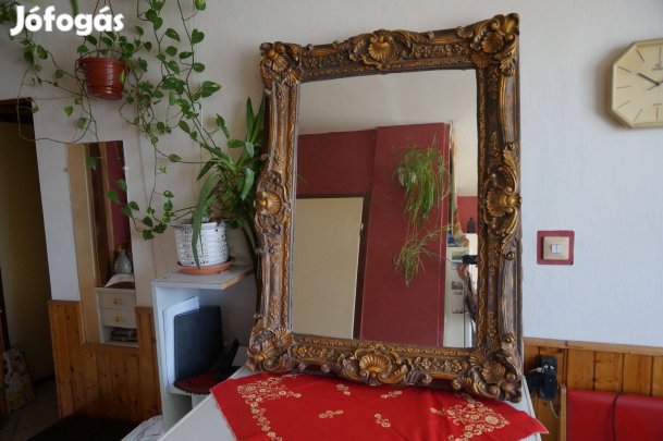 Antik keretes, nagyméretű Tükör Eladó