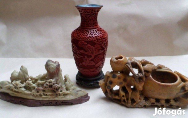 Antik kő szobor váza gyűjtemény faragott kézműves