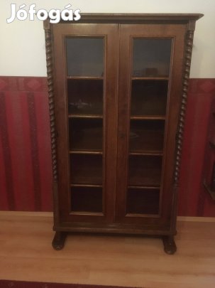 Antik koloniál könyvszekrény