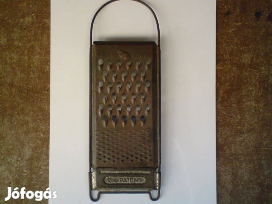 Antik konyhai reszelő Uniopatent felirattal