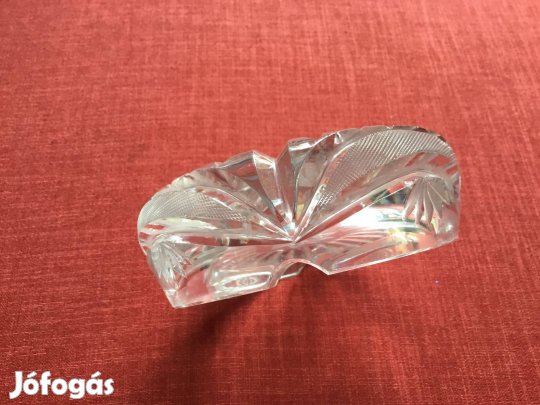 Antik kristály hamutartó - hibátlan állapotú