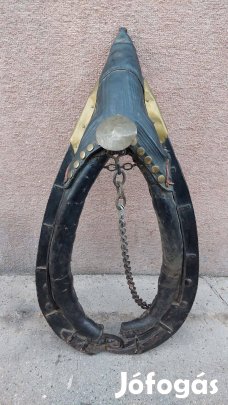 Antik lószerszám, réz szerelékes hám (1)