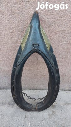 Antik lószerszám, réz szerelékes hám (2)