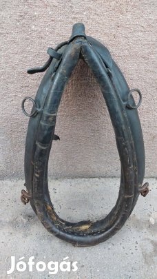 Antik lószerszám, réz szerelékes hám (6)