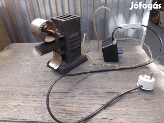 Antik magyar lemezárugyári dia vetítő működik