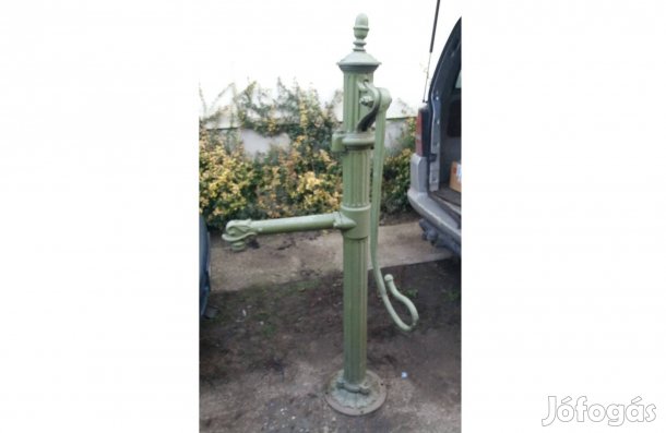 Antik magyar öntöttvas kút használható debreceni szállitás