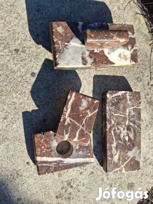 Antik márvány íroasztali készlet